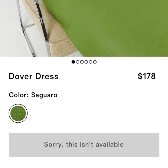 Reformation Dover dress in Saguaro - Sold out! - Picture 5 of 7